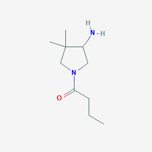 1-(4-Amino-3,3-dimethylpyrrolidin-1-yl)butan-1-one