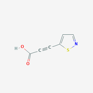 3-(1,2-Thiazol-5-yl)prop-2-ynoic acid