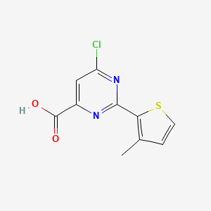 6-Chloro-2-(3-methylthiophen-2-yl)pyrimidine-4-carboxylic acid