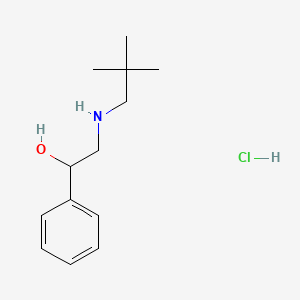 molecular formula C13H22ClNO B1525376 2-[(2,2-二甲基丙基)氨基]-1-苯乙醇盐酸盐 CAS No. 1311318-27-0