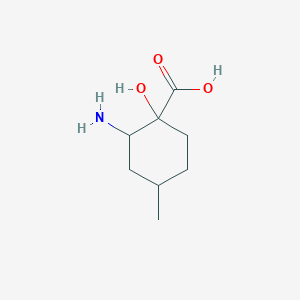 2-Amino-1-hydroxy-4-methylcyclohexane-1-carboxylic acid