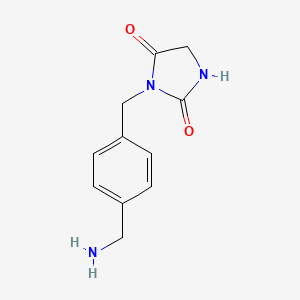 3-(4-(Aminomethyl)benzyl)imidazolidine-2,4-dione