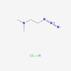 molecular formula C4H11ClN4 B1525383 (2-叠氮乙基)二甲胺盐酸盐 CAS No. 86311-36-6