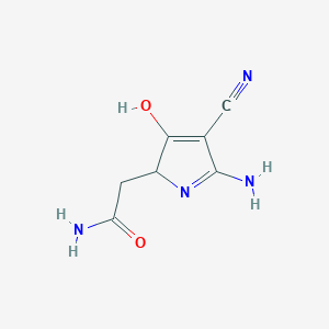 2-(5-amino-4-cyano-3-oxo-2,3-dihydro-1H-pyrrol-2-yl)acetamide