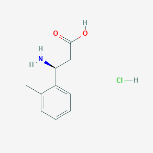 molecular formula C10H14ClNO2 B1525387 (S)-3-氨基-3-(邻甲苯基)丙酸盐酸盐 CAS No. 490034-62-3