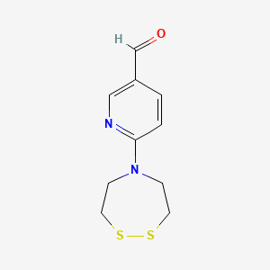 6-(1,2,5-Dithiazepan-5-yl)pyridine-3-carbaldehyde