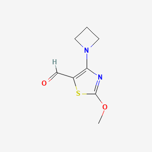 4-(Azetidin-1-yl)-2-methoxy-1,3-thiazole-5-carbaldehyde