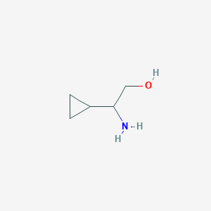molecular formula C5H11NO B1525389 2-氨基-2-环丙基乙醇 CAS No. 776315-67-4