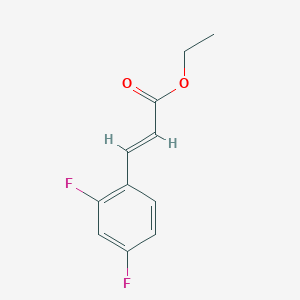 molecular formula C11H10F2O2 B152539 3-(2,4-二氟苯基)丙烯酸乙酯 CAS No. 134672-68-7