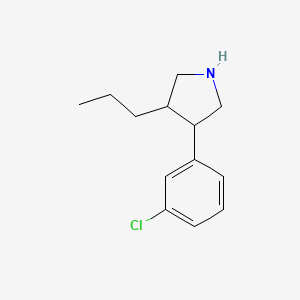 3-(3-Chlorophenyl)-4-propylpyrrolidine