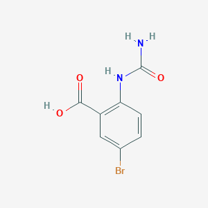 molecular formula C8H7BrN2O3 B1525392 5-溴-2-(氨基甲酰氨基)苯甲酸 CAS No. 861791-79-9