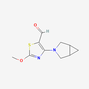 4-{3-Azabicyclo[3.1.0]hexan-3-yl}-2-methoxy-1,3-thiazole-5-carbaldehyde