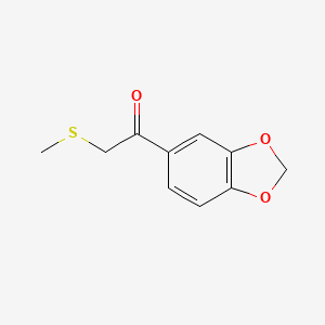 1-(1,3-Benzodioxol-5-YL)-2-(methylthio)-ethanone