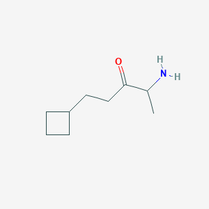 4-Amino-1-cyclobutylpentan-3-one