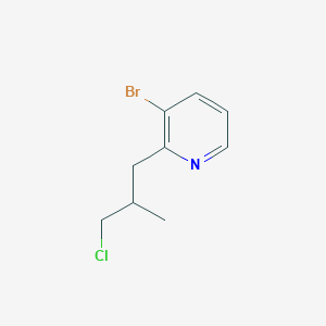 3-Bromo-2-(3-chloro-2-methylpropyl)pyridine