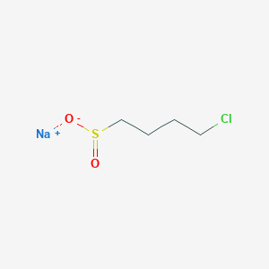 molecular formula C4H8ClNaO2S B15254043 Sodium 4-chlorobutane-1-sulfinate 