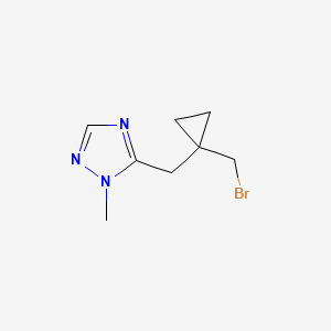 5-{[1-(bromomethyl)cyclopropyl]methyl}-1-methyl-1H-1,2,4-triazole