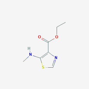 molecular formula C7H10N2O2S B1525411 Ethyl 5-(methylamino)-1,3-thiazole-4-carboxylate CAS No. 1311316-82-1