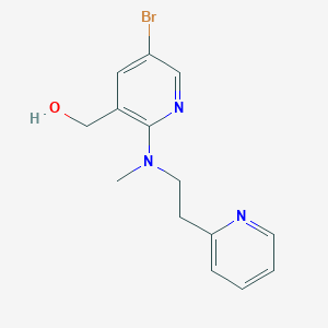molecular formula C14H16BrN3O B1525412 (5-溴-2-{甲基[2-(吡啶-2-基)乙基]氨基}吡啶-3-基)甲醇 CAS No. 1306607-07-7