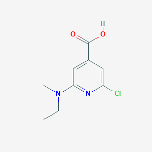 2-Chloro-6-[ethyl(methyl)amino]pyridine-4-carboxylic acid