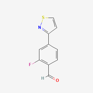 2-Fluoro-4-(1,2-thiazol-3-yl)benzaldehyde