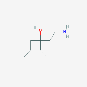 1-(2-Aminoethyl)-2,3-dimethylcyclobutan-1-ol