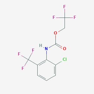 2,2,2-Trifluoroethyl (2-chloro-6-(trifluoromethyl)phenyl)carbamate