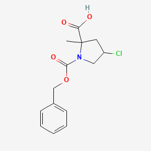 1-[(Benzyloxy)carbonyl]-4-chloro-2-methylpyrrolidine-2-carboxylic acid