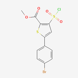 Methyl 5-(4-bromophenyl)-3-(chlorosulfonyl)thiophene-2-carboxylate