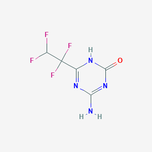 4-Amino-6-(1,1,2,2-tetrafluoroethyl)-2,5-dihydro-1,3,5-triazin-2-one