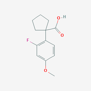 1-(2-Fluoro-4-methoxyphenyl)cyclopentane-1-carboxylic acid