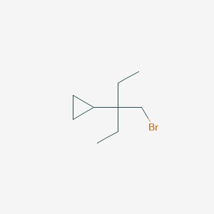 [3-(Bromomethyl)pentan-3-yl]cyclopropane