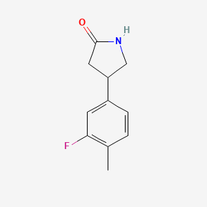 4-(3-Fluoro-4-methylphenyl)pyrrolidin-2-one