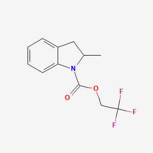 2,2,2-Trifluoroethyl 2-methyl-2,3-dihydro-1h-indole-1-carboxylate