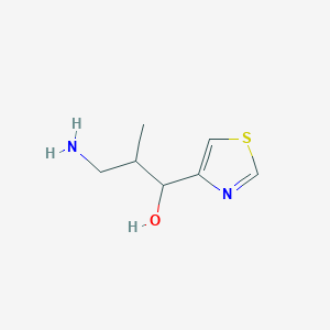 3-Amino-2-methyl-1-(1,3-thiazol-4-yl)propan-1-ol