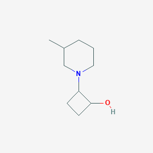 2-(3-Methylpiperidin-1-yl)cyclobutan-1-ol