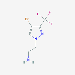 2-[4-bromo-3-(trifluoromethyl)-1H-pyrazol-1-yl]ethan-1-amine