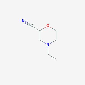 molecular formula C7H12N2O B1525437 4-Ethylmorpholine-2-carbonitrile CAS No. 1354950-43-8