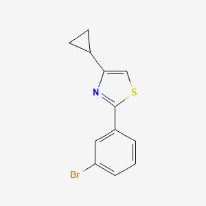 2-(3-Bromophenyl)-4-cyclopropyl-1,3-thiazole