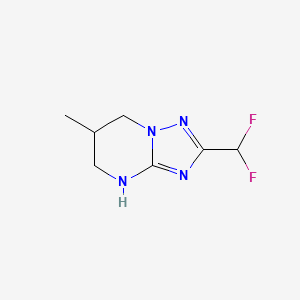 2-(Difluoromethyl)-6-methyl-4H,5H,6H,7H-[1,2,4]triazolo[1,5-a]pyrimidine