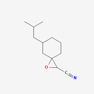 5-(2-Methylpropyl)-1-oxaspiro[2.5]octane-2-carbonitrile