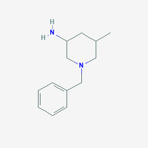 molecular formula C13H20N2 B1525439 1-Benzyl-5-methylpiperidin-3-amine CAS No. 1315367-65-7