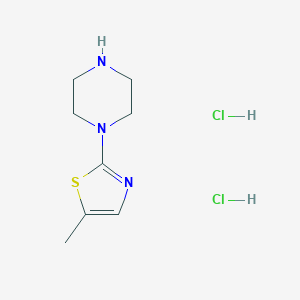 molecular formula C8H15Cl2N3S B1525442 1-(5-Methyl-1,3-thiazol-2-yl)piperazine dihydrochloride CAS No. 1315368-08-1