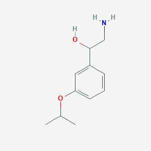 B1525443 2-Amino-1-[3-(propan-2-yloxy)phenyl]ethan-1-ol CAS No. 1181589-84-3