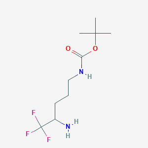 tert-butyl N-(4-amino-5,5,5-trifluoropentyl)carbamate