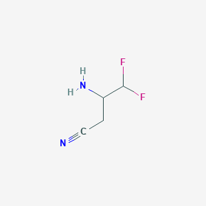 3-Amino-4,4-difluorobutanenitrile