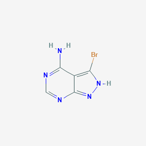 molecular formula C5H4BrN5 B152545 3-溴-1H-吡唑并[3,4-d]嘧啶-4-胺 CAS No. 83255-86-1