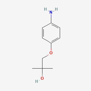 molecular formula C10H15NO2 B1525454 1-(4-氨基苯氧基)-2-甲基丙烷-2-醇 CAS No. 1099665-23-2
