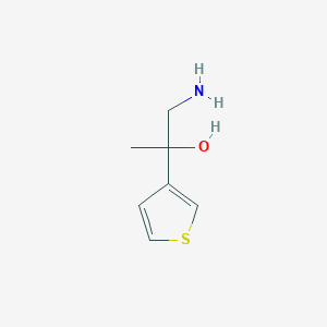 molecular formula C7H11NOS B1525456 1-氨基-2-(噻吩-3-基)丙醇 CAS No. 1334148-40-1
