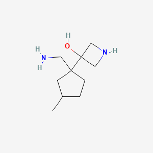 3-[1-(Aminomethyl)-3-methylcyclopentyl]azetidin-3-OL